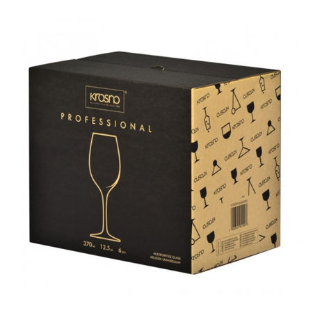 Krosno komplet 6 kieliszków 370ml do wina czerwonego Professional