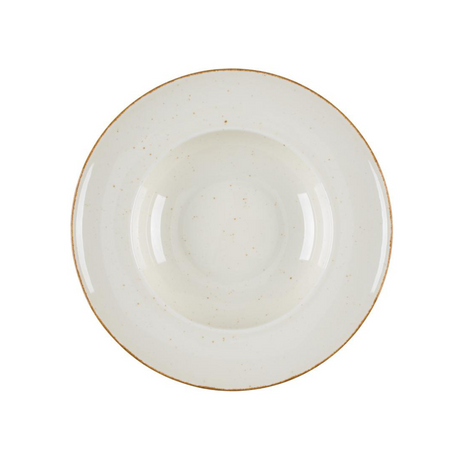 Lubiana talerz głęboki do pasty 240mm Kaszub ART BEŻOWY