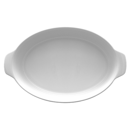 Lubiana pojemnik do zapiekania owalny 270mm biały
