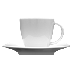 Komplet filiżanka ze spodkiem 90 ml / 115mm Victoria biała