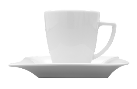 Komplet filiżanka ze spodkiem 200ml / 145mm Opera/Beata biały