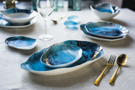 Lubiana Komplet dwóch talerzy płytkich 210mm Stone Age BALTIC