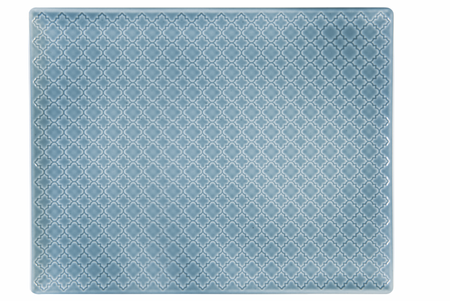 Lubiana Marrakesz talerz płytki 240/130mm SZARONIEBIESKI/SZMARAGDOWY