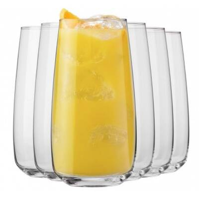 Modern wysoka szklanka do napojów 620 ml komplet 6 sztuk