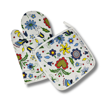 Komplet rękawica + łapka kuchenna