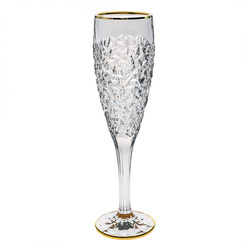 Bohemia komplet 6 kieliszków 180ml do szampana Nicolette Gold