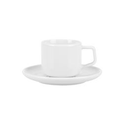 Komplet filiżanka ze spodkiem 100ml / 120mm Ankara biała