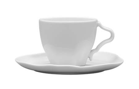 Lubiana porcelana Stone Age filiżanka 100ml BIAŁA