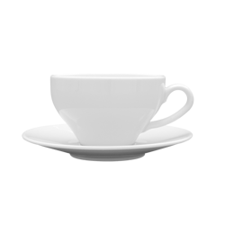 Komplet filiżanka ze spodkiem 290ml / 170mm Paula biała