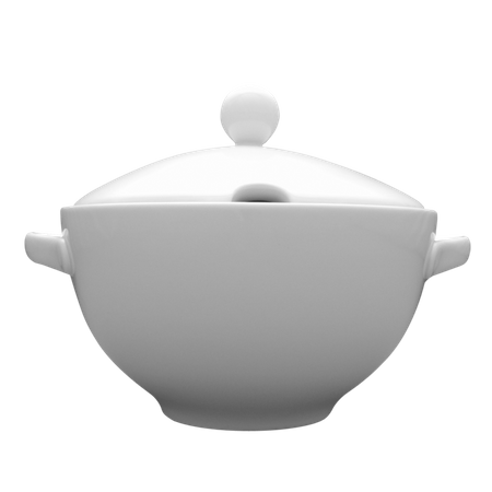 Kaszub/Hel waza bez pokrywy 3l biała