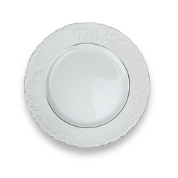 Talerz płytki 25 cm Rococo złota linia