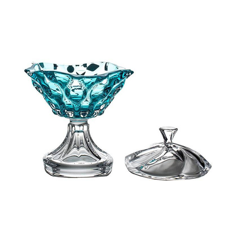 Bohemia bomboniera na nodze 250mm Samba Aquamarine