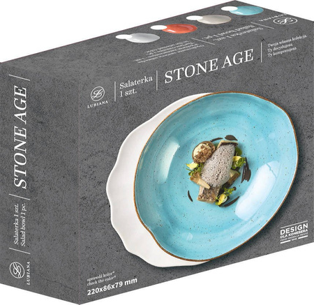 Stone Age komplet salaterek 220mm i 280mm CEGLASTY