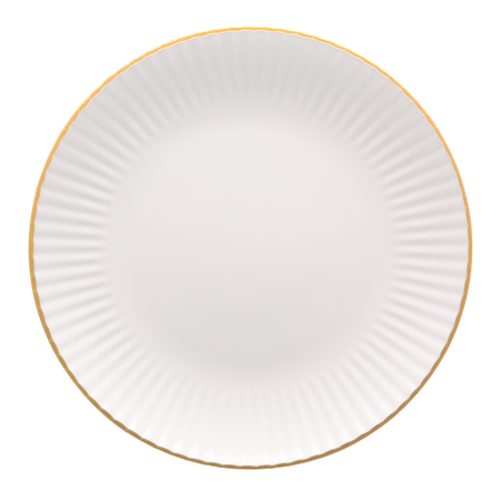 Zestaw obiadowo kawowy dla 6 osób 37 elementów Daisy Gold Line