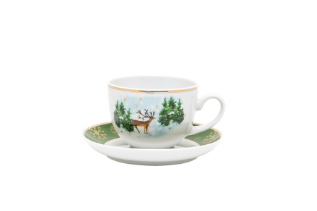 Lubiana komplet filiżanka 200ml ze spodkiem 140mm Sonia Bajkowe Święta