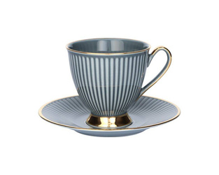 filiżanka 250ml ze spodkiem Dalia Grafit