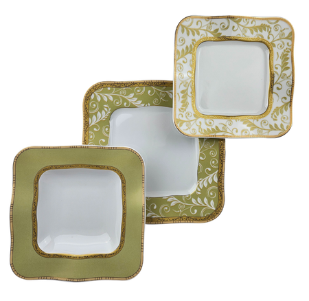 Lubiana Zestaw obiadowy dla 12 osób, 44 elementy Moving