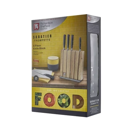 Amefa Sabatier Trompette zestaw noży kuchennych 5 części w bloku