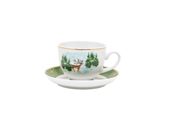 Lubiana komplet filiżanka 200ml ze spodkiem 140mm Sonia Bajkowe Święta