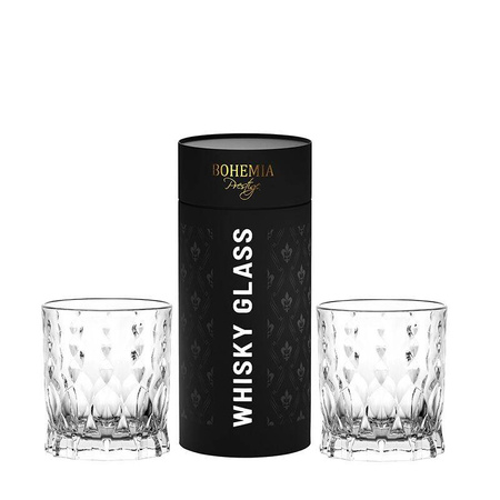 BOHEMIA PRESTIGE CONTE KPL 2 SZKLANEK DO WHISKY W TUBIE